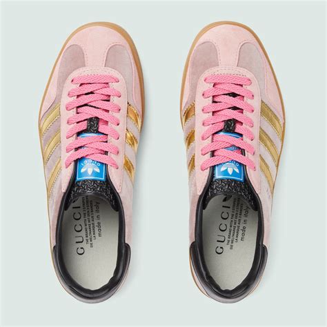 pink addidas gucci